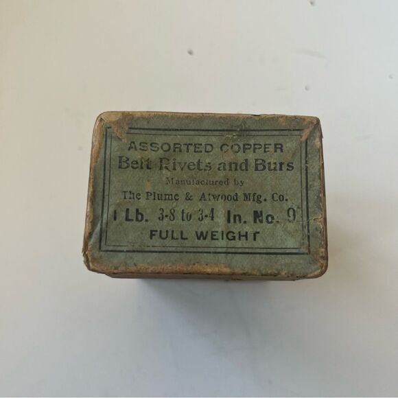 Vintage Eagle Brand Assorted Copper Belt Rivets and Burs - Picture 6 of 10